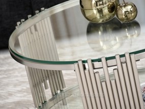Konferenčný stolík Bonanza (priehľadné). Akcia -18%. Vlastná spoľahlivá doprava až k Vám domov. 1136975