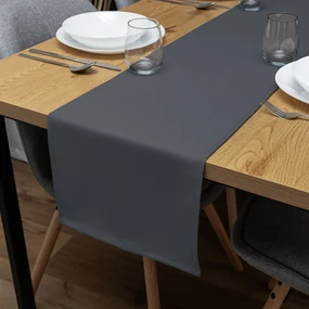 Biante Dekoračný behúň na stôl Rongo RG-017 Tmavo sivý 20x120 cm