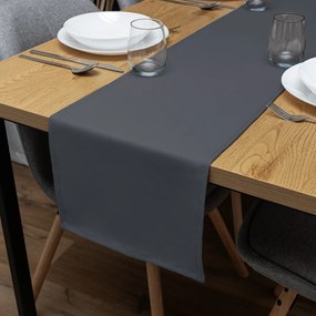 Biante Dekoračný behúň na stôl Rongo RG-017 Tmavo sivý 35x180 cm