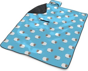 Sablio Plážová deka Ovečky: 200x140 cm