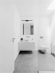 LED nástenné svietidlo Flat čierne