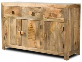 Komoda Hina 140x90x45 z mangového dreva Mango natural