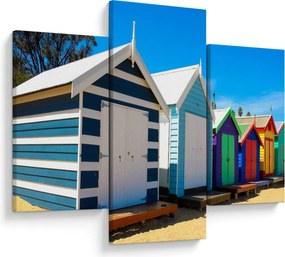 Obraz - Pláž Brighton, Melbourne, Austrália (90x60 cm)