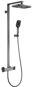 Minimalistický sprchový set Nattljus Grafitová