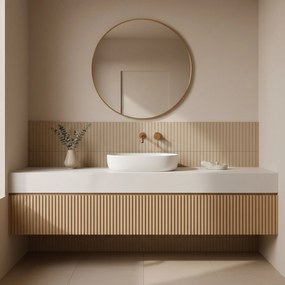 Rea Clif, umývadlová podomietková batéria, medená matná, REA-B5842