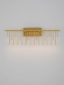 LED stmievateľné zlaté nástenné svietidlo Nebula