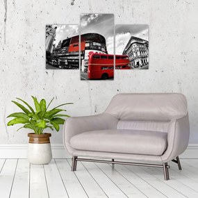 Červený autobus v Londýne - obraz