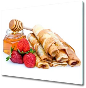 Sklenená doska na krájanie Lahodné palacinky 60x52 cm