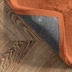 Tutumi Rea, Jedwabisty Wysoki Dywan Rabbit Brick-red, SHG-08801