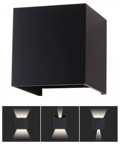 LED Vonkajšie nástenné svietidlo LED/11W/230V 3000K IP65 čierna