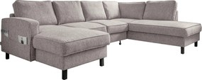 XXXLutz SEDACIA SÚPRAVA, textil, sivobiela MID.YOU - Sedačky - 001454003226