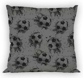DETSKÁ DEKORAČNÁ OBLIEČKA NA VANKÚŠ FOOTBALL 40X40 CM VZOROVANÁ