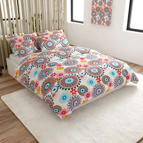 Obliečky z mikrovlákna GEOMANDALA farebné Rozmer obliečky: 70 x 90 cm | 140 x 200 cm