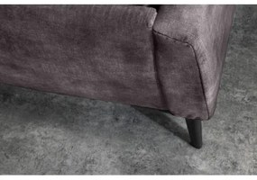 Posteľ 41670 180x200cm Boutique Zamat Tmavošedá  - Komfort-nábytok