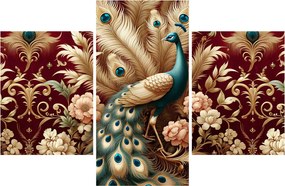 Obraz – Elegantný páv (90x60 cm)