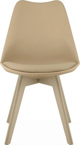 AKCIA Béžová stolička BALI MARK s béžovými nohami II. akosť