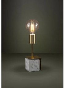 Eglo 390169 - Stolná lampa CARMITA 1xE27/40W/230V zlatá/biely mramor