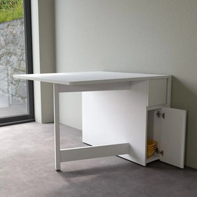 Biely skladací multifunkčný stôl Woodman Kungla