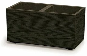 Kvetináč MADERA SQUARE ECO WOOD 57,7 cm ,tmavohnedý, S