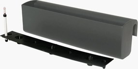 Balkónový hrantík BALKONA CLASSICO, plast, šírka 80 cm, antracit