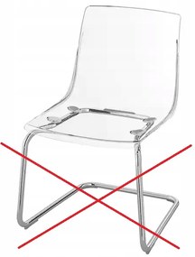 IKEA TOBIAS Priehľadné operadlo stoličky