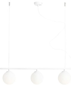 BERYL GLASS 3 | Lampa na strop Farba: Biela