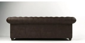 Tmavohnedá zamatová pohovka 230 cm Cambridge - Ropez
