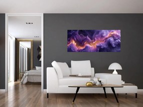 Obraz - Fialová hmlovina (120x50 cm)