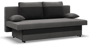 Pohovka NOLA rozkladacia, čierna / sivá