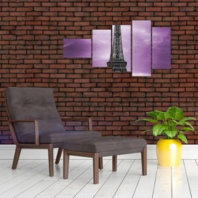Abstraktný obraz Eiffelovej veže - obraz