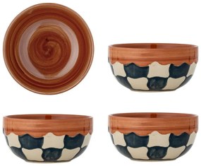 Misky v súprave 4 ks z kameniny 590 ml Check – Bloomingville