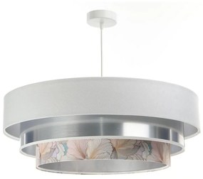 BPS Koncept Luster na lanku TRINITI 1xE27/60W/230V biela/chróm BS0343