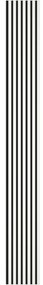Mexen Lam-F, akustické stenové lamely 275 × 31,5 cm, filc 6 mm, biela lesklá, S105-275317-2812-054