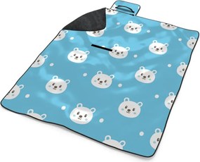 Sablio Plážová deka Medvedíky: 200x140 cm