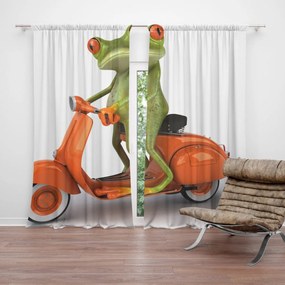 Sablio Záves Žaba na motorke: 2 ks 140x250 cm