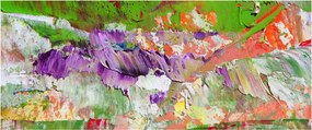 Obraz abstrakcie - maľba (120x50 cm)