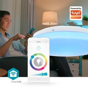 Nedis WIFILAC35WT - LED RGBW Stm. svietidlo LED/18W/230V 2700-6500K IP44 Wi-Fi