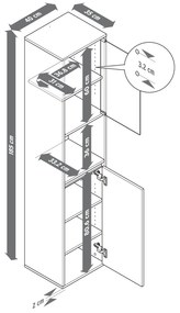 Vysoká skriňa do kúpeľne