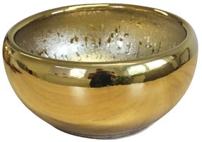 Zlatý keramický kvetináč 33cm