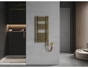 Mexen Ares, elektrické vykurovacie teleso 900 x 400 mm, 300 W, zlatá lesklá, W102-0900-400-2300-50