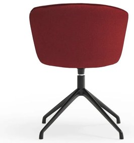 Vínovočervené čalúnené jedálenské kreslá v súprave 2 ks Add – Teulat