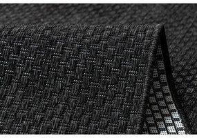 Kusový koberec Decra čierny atyp 80x300cm