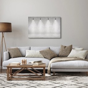 Obraz - Betónový múr so svetlami (90x60 cm)