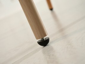 Jedálenská stolička Iraquies (krémová + dub). Akcia -30%. Vlastná spoľahlivá doprava až k Vám domov. 1136532