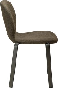 Khaki čalúnená jedálenská stolička Heap – DAN-FORM Denmark