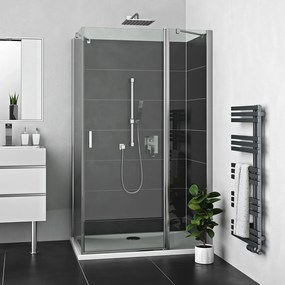 Roltechnik Outlet Štvorcový alebo obdĺžnikový sprchovací kút LZDO1+LZB - bez vaničky ROTH-Variant: dvere: 120 cm, bočné stena: 80 cm, orientácia: UNI…
