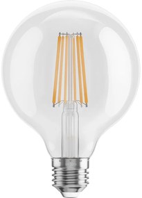 Mexen Vintis, LED žiarovka E27, G95, 10W, Teplá - 2700K, 1320 lm, číra - L157-E27-1027-00