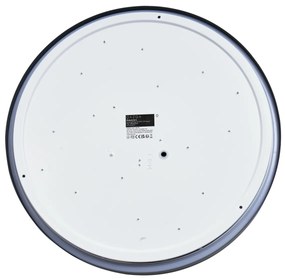 Moderné stropné svietidlo sivé s bielou farbou 48 cm vrátane LED stmievateľné RGB - Kanton