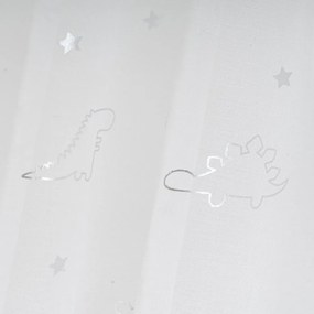 Biela/v striebornej farbe záclona 140x260 cm Dinos – Casa Selección