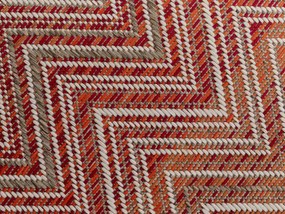 Zigzag outdoorový koberec 230x330 cm červený